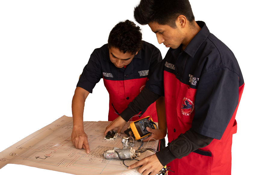 Mecánico trabajando